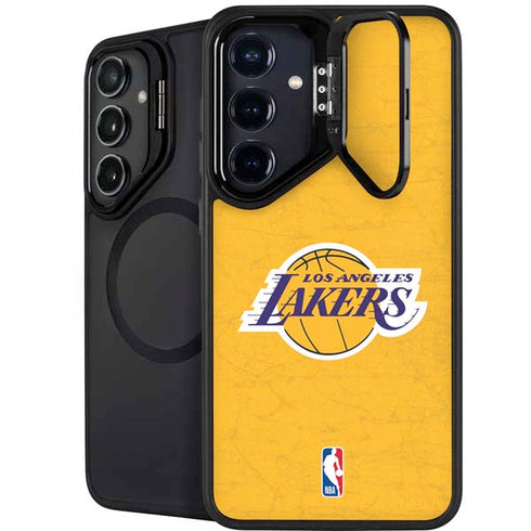 NBA Los Angeles Lakers Distressed Galaxy S25 Kickstand Case